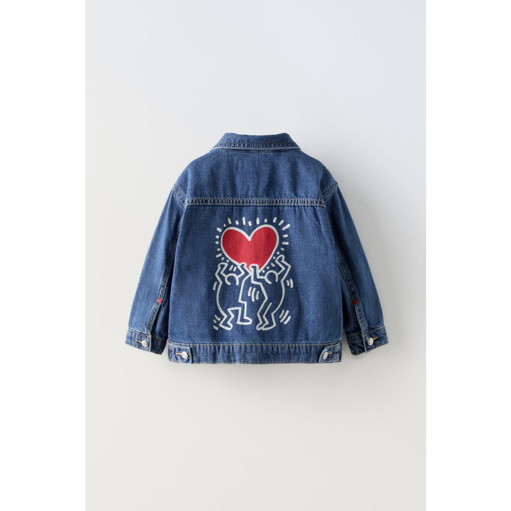 Zara x Keith Haring Denim Set Size 3 - Picture 2 of 7
